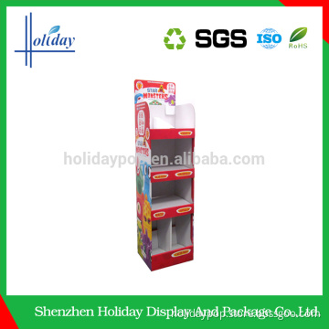 water resistance round floor cardboard display stand
